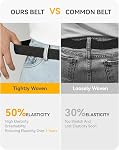 CHAOREN Mens Belt - Elastic Braided Stretch Golf Belts for Men 1 3/8"- Suit for Casual Jeans Pants
