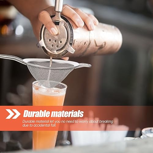 Miniatura 5 de Herramienta de barra de metal para bar, colador de cóctel, acero inoxidable, tamiz (estilo aleatorio)