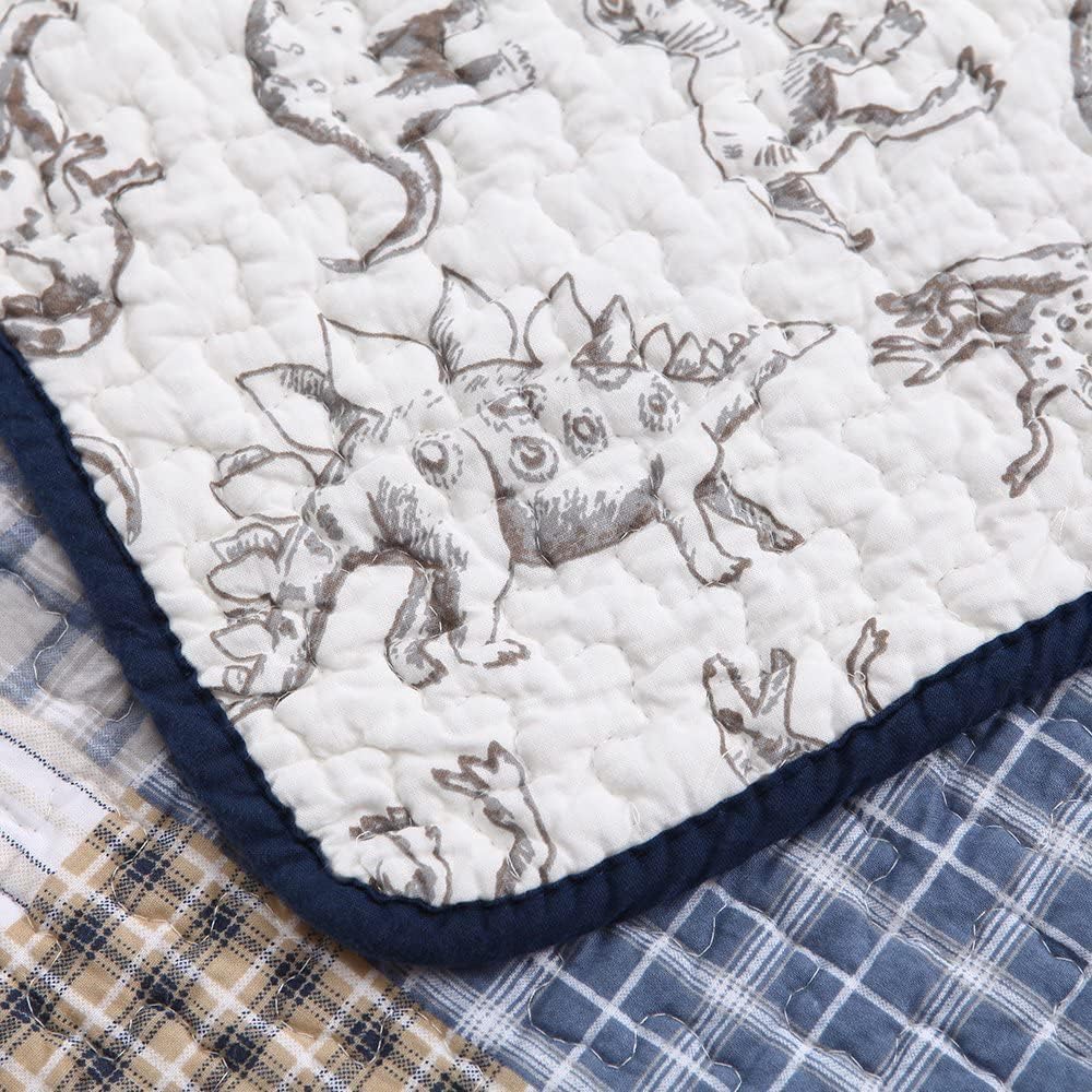 Cozy Line Home Fashions 2 Piece Benjamin Plaid Cotton Quilt Set, Twin