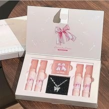 Full Beauty Makeup, Makeup Set, 6-Piece Cosmetic Set Lip Balm x 4, Cheek x 1, Luxury Necklace Included Makeup Set, Waterproof, Sweat Proof, Waterproof, Sweat Proof, Long Lasting, Beginner Cosmetic