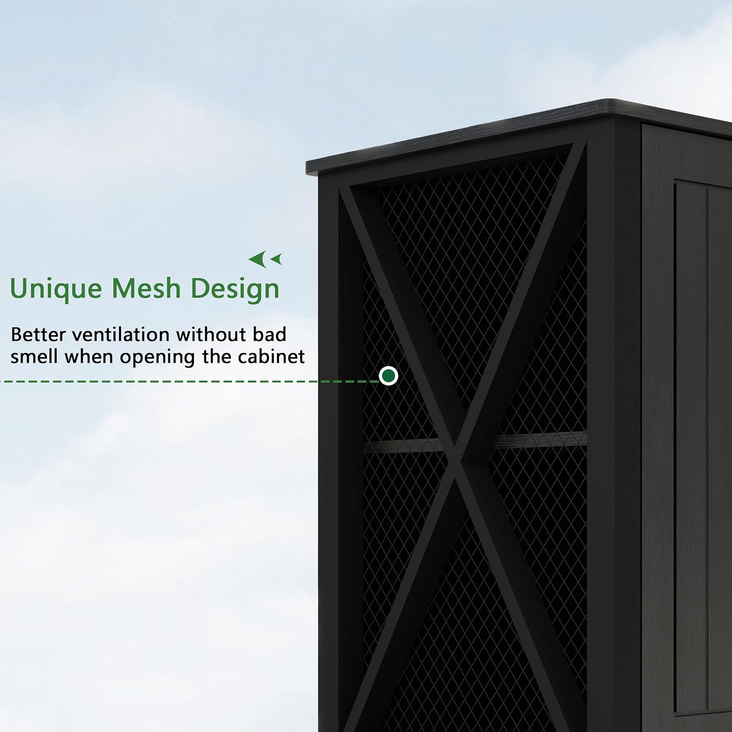 Anwick Heavy Duty 55-75 Gallon Aquarium Stand with Power Outlets, Metal Fish Tank Stand for Fish & Turtle, 880LBS Capacity, Black