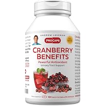 ANDREW LESSMAN Cranberry Benefits - 180 Capsules - Supports Bladder, Kidney and Urinary Tract Health. High Potency Standardized Extracts of Cranberry Fruit, Small Easy to Swallow Capsules