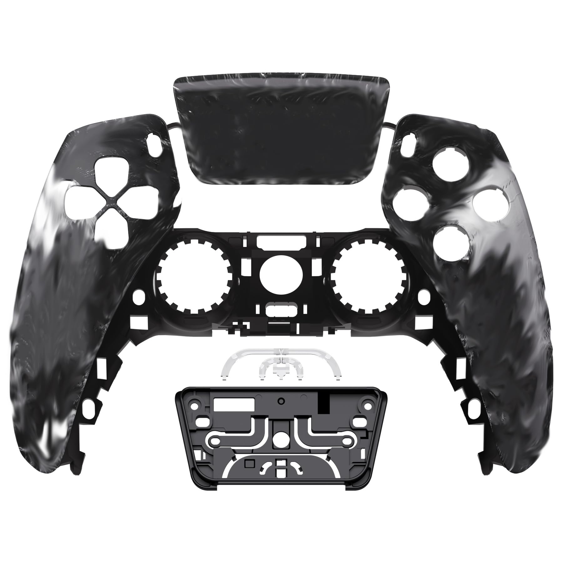 eXtremeRate Zombies Touchpad-Frontgehäuse, kompatibel mit PS5-Controller, BDM-010, BDM-020, BDM-030, BDM-040, DIY-Ersatzschale, benutzerdefinierte Touch-Pad-Abdeckung, kompatibel mit PS5-Controller