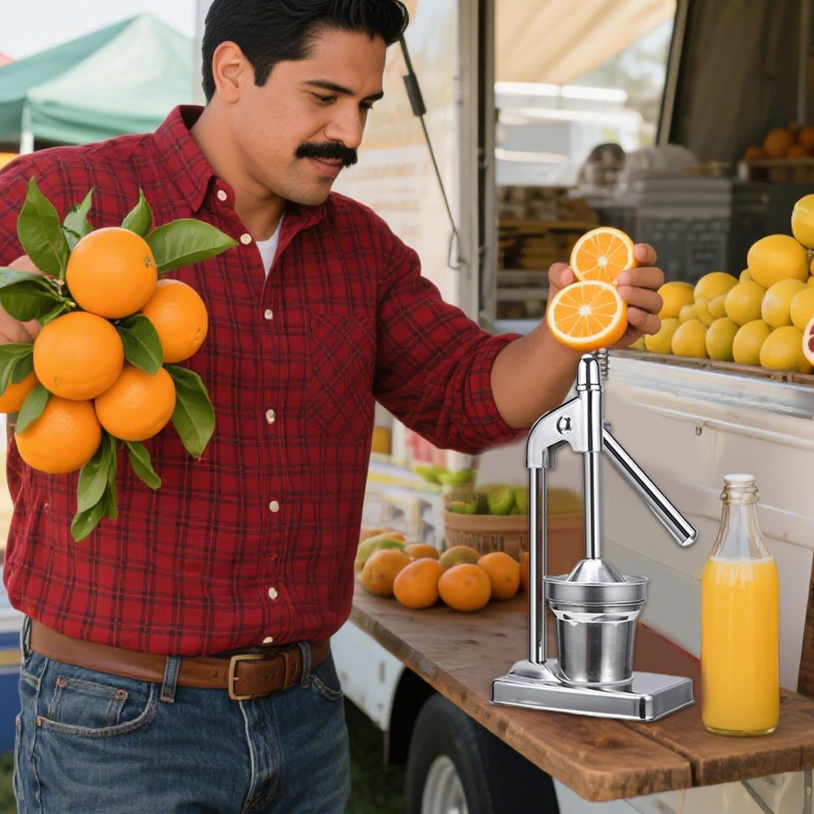 Pressa Per Succo Di Succo In Acciaio - Caumon Prese Arancia Paga Prsse Manuale Citrus Prese Per Arancia Ciolon Di Cilon Prapefruise Paglie Paglie | Strumento Da Cucina Robusto