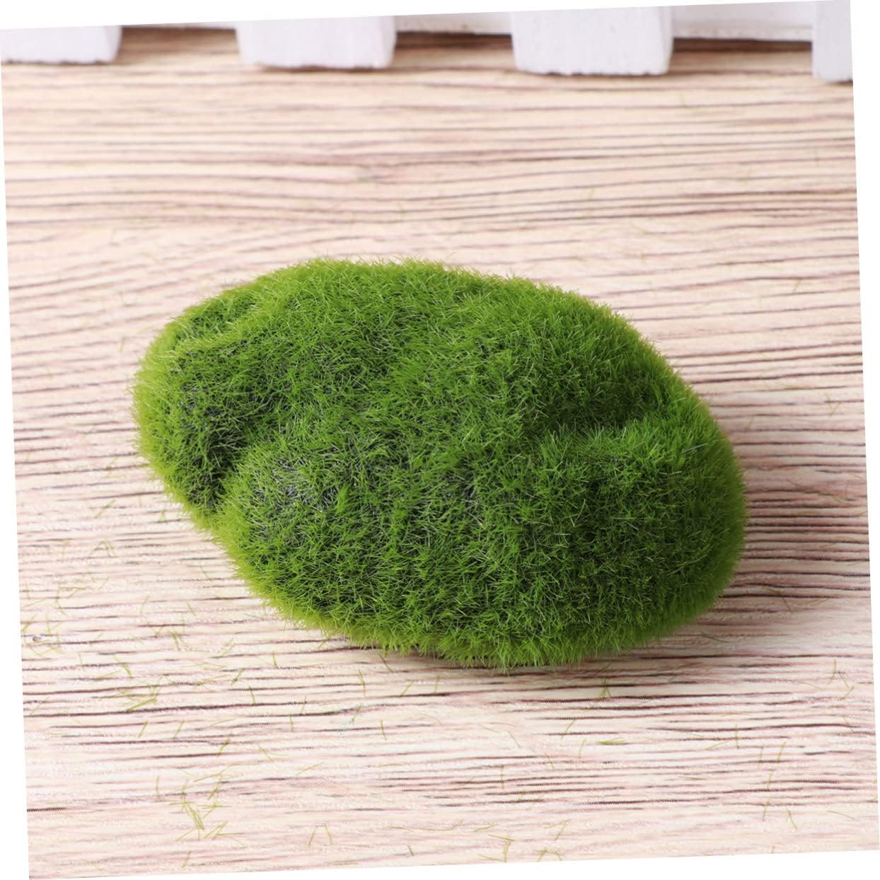 Anneome Moss Rocks Fuzzy Cover Artificial Moss Stone Balls for Floral Arrangements Vases and Home Decor