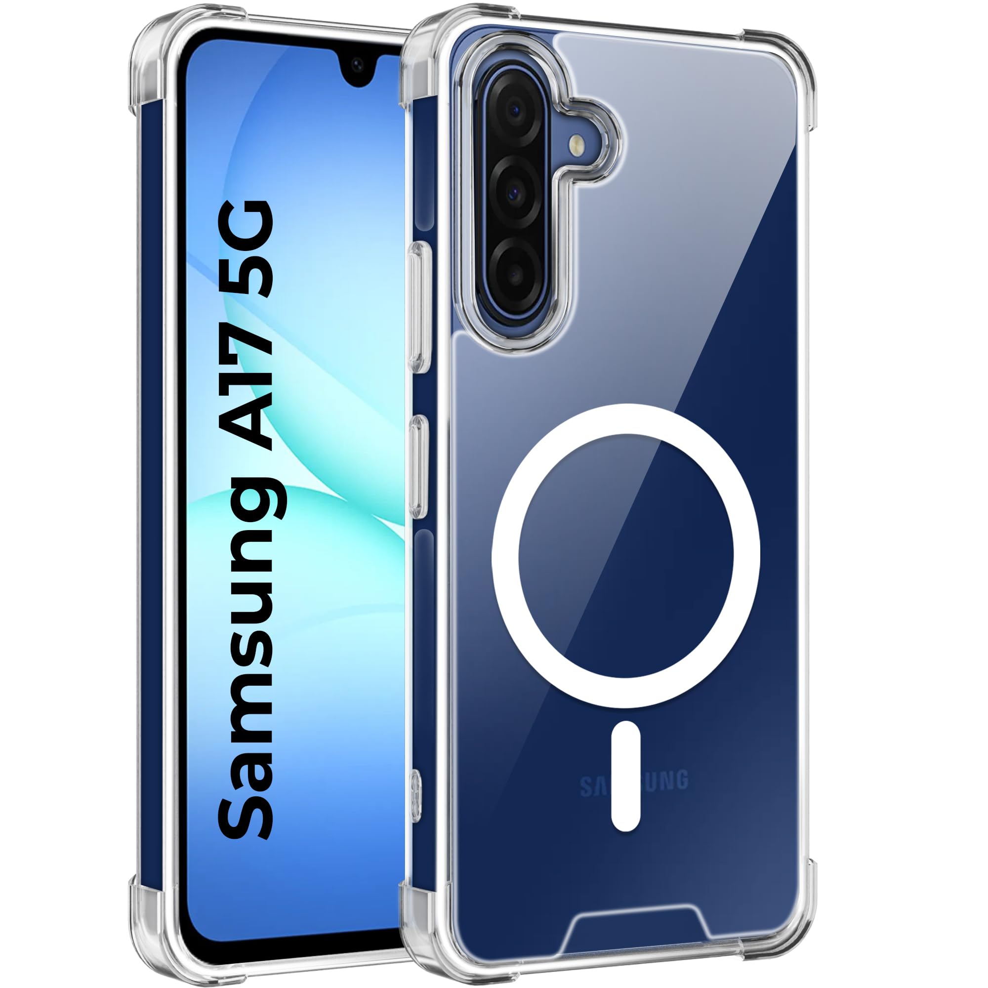 A rtistque Clear Back Cover Case for Samsung Galaxy A17 5G / Galaxy F17 / M17 | Transparent Acrylic Case | Shockproof TPU Edge | Slim Stylish Protective Design | Samsung A17 Back Cover – Transparent-image-34