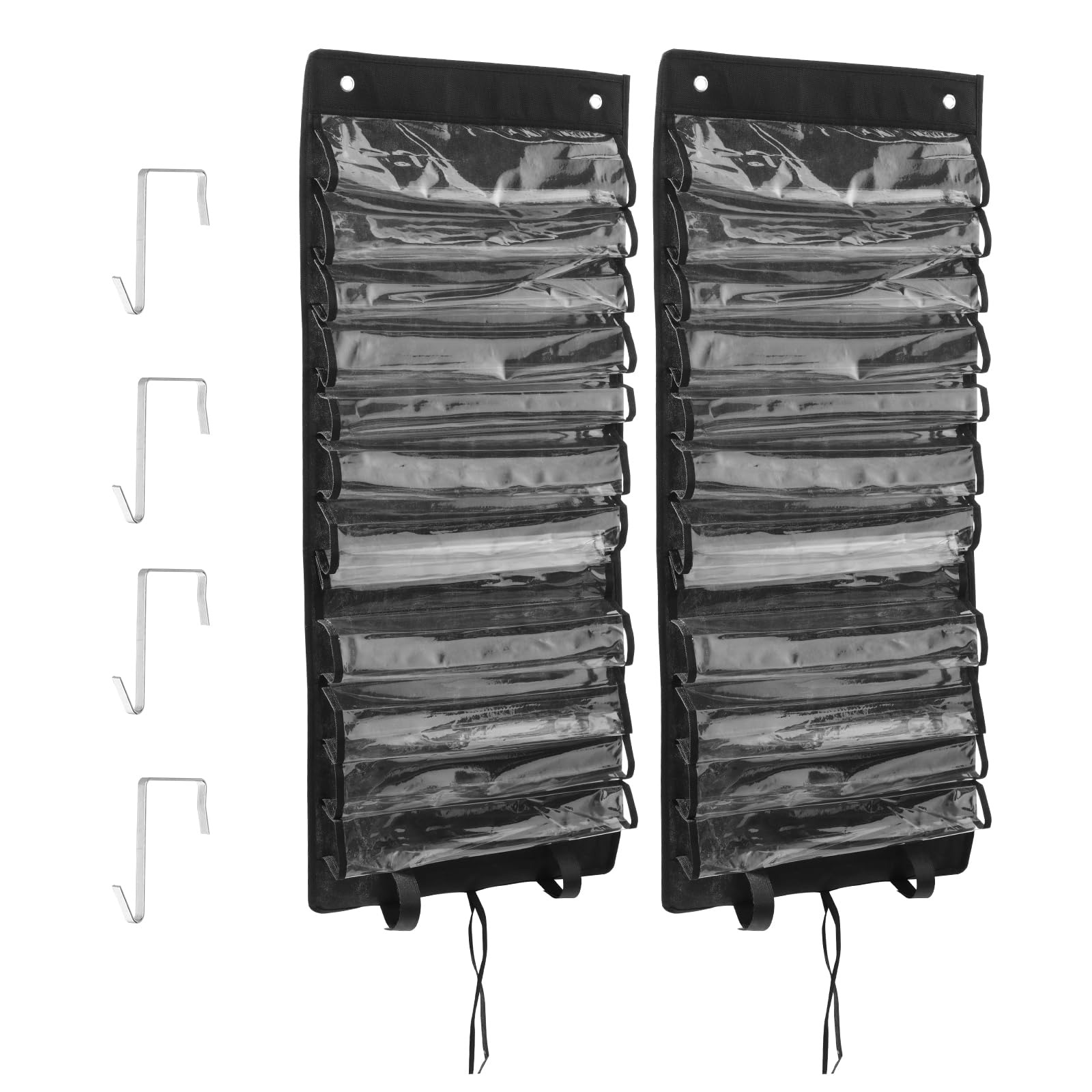 2Pcs 13 Pocket Playmat Tube Storage Bag Space Saving Lightweight Hangable Playmat Holder With Transparent Slot Playmats Tube Storage Bag for Wall Door