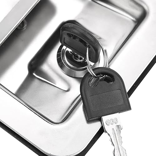 Miniatura 9 de ViaGasaFamido Pestillo de paleta, caja de herramientas, bloqueo de panel de pala, reemplazo de un solo punto, pestillo de acero inoxidable, kit de