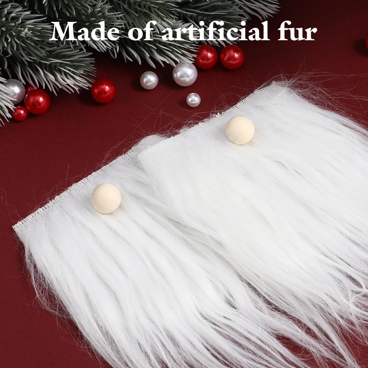 Housoutil Wichtelbart Set 24 Stück - Vorgestanzter Kunstpelz Für Bastelprojekte