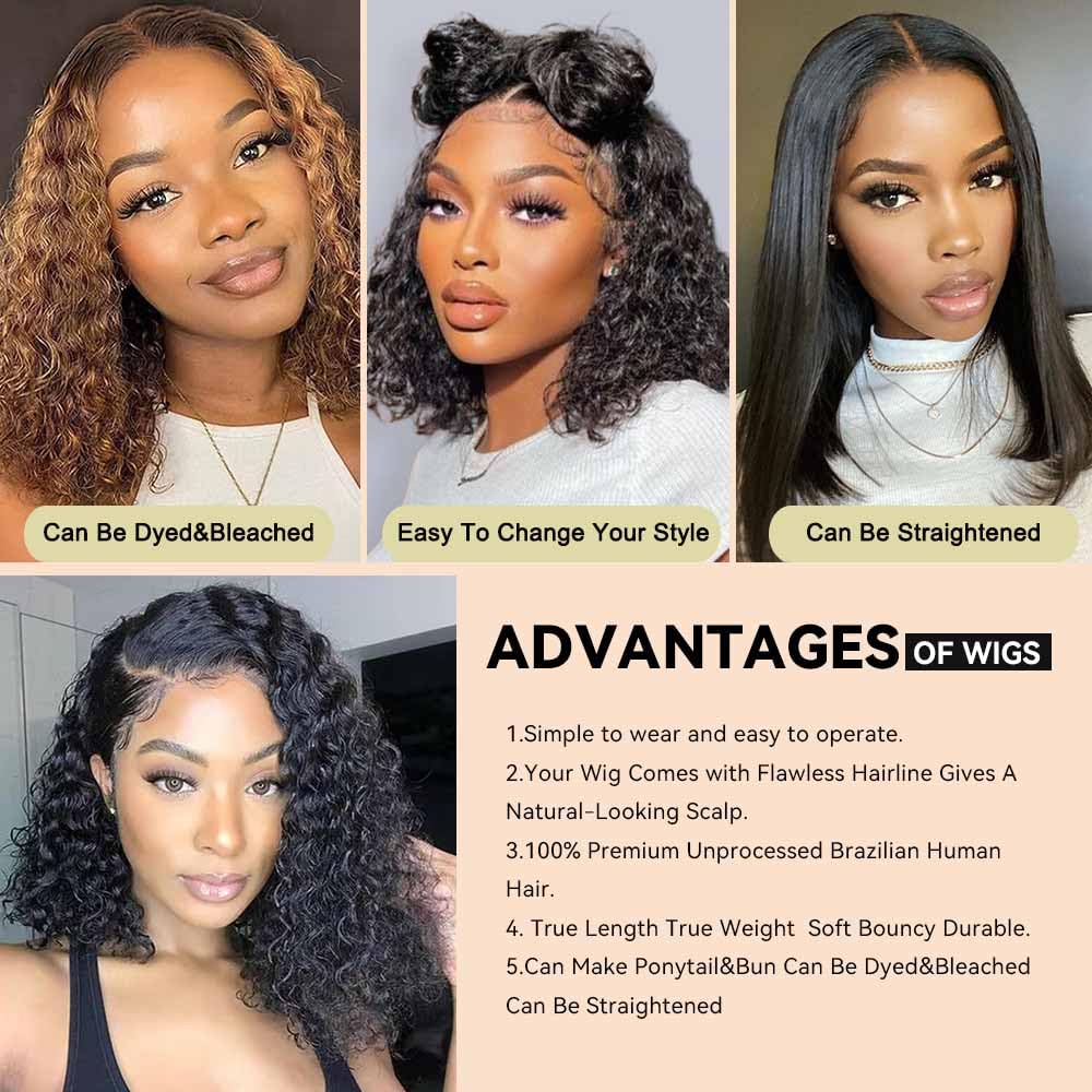 Amazon.com : HCHHCH 12 Inch 200% Density 13x4 Deep Wave Lace 