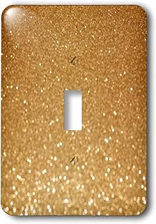 3dRose lsp_266206_1 Golden Glitter Sparkly Glimmer Glamour Shine Luxury Toggle Switch, Mixed