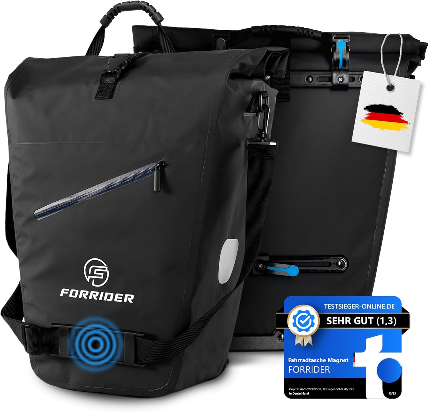 Forrider Gepäckträgertasche Wasserdicht Fahrradtasche für Gepäckträger [27Liter] 