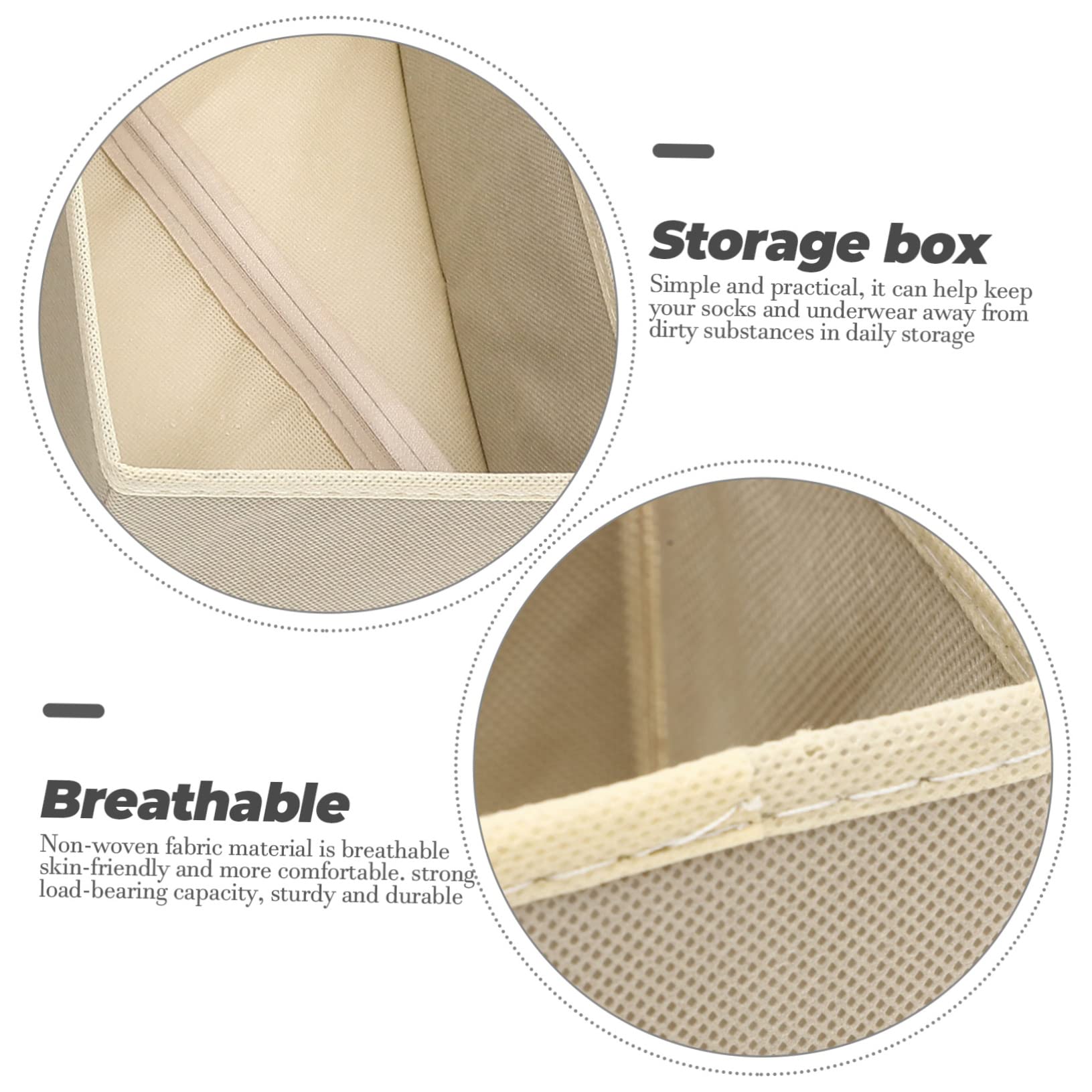 3pezzi Organizer Per Biancheria Intima Non Da Scatole Per Armadio Leggere e Compatte Per Calzini Reggiseni e Accessori