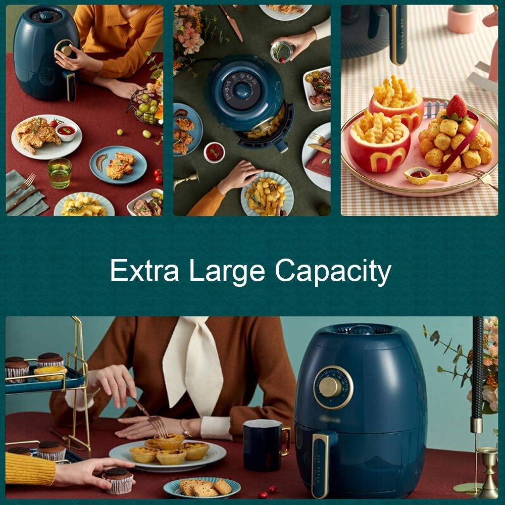Multifunction Air Fryer Chicken Oil Free Electric Deep Fryers Adjustable Timing Cake French Fries Cooker