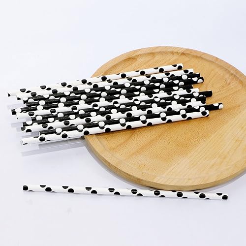 Miniatura 2 de Webake Paquete de 150 pajitas de papel negras