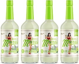 Miss Mary's Lite Margarita Mix, Keto Friendly, Low Sugar Drink Mixer, All Natural Ingredients, Low Calorie, Low Carb, 4 Pack