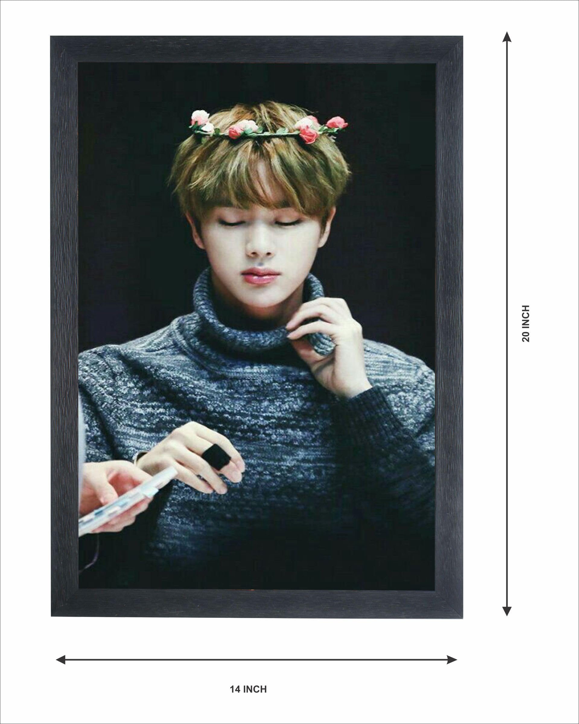 ma. BTS JIN 顔プリント巾着 BTS JIN ジン トートバッグ巾着セット