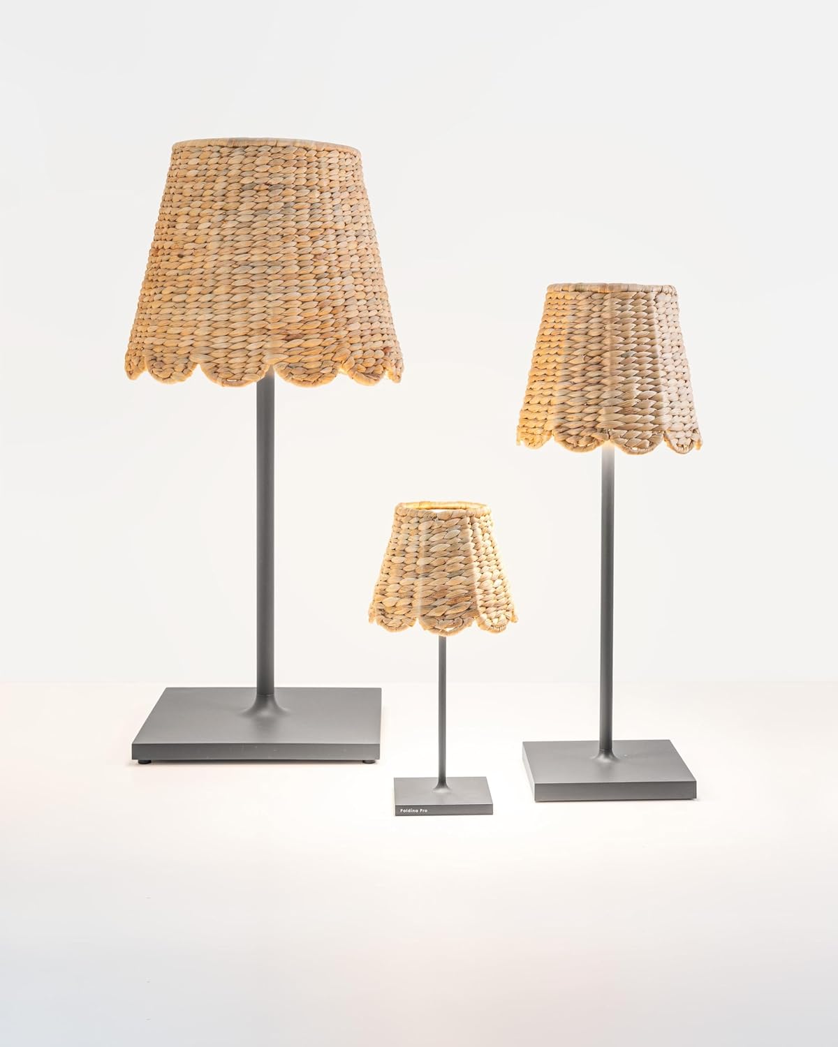 Zafferano, Poldina Cover Water Hyacinth, Hand-Woven for Table Lamps, Lampshade Compatible with Poldina Lamps, Handmade, Ø14.5 x 12.5 cm