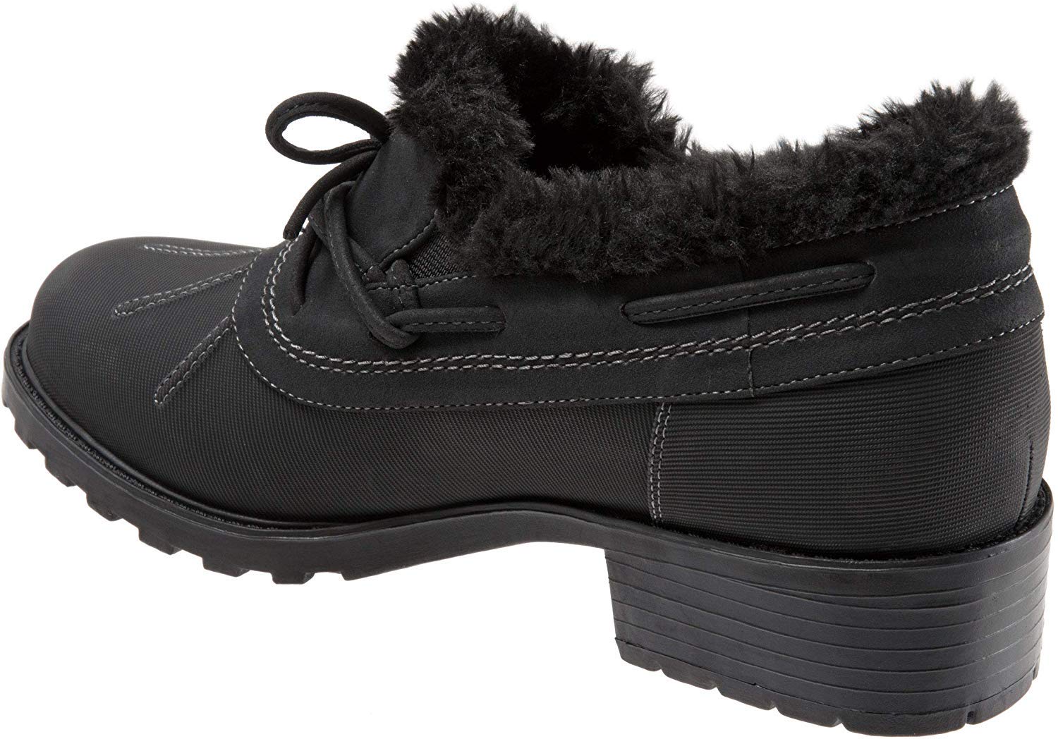 SoftWalk Women's Boot Ballet Flat, Black, 8 Narrow