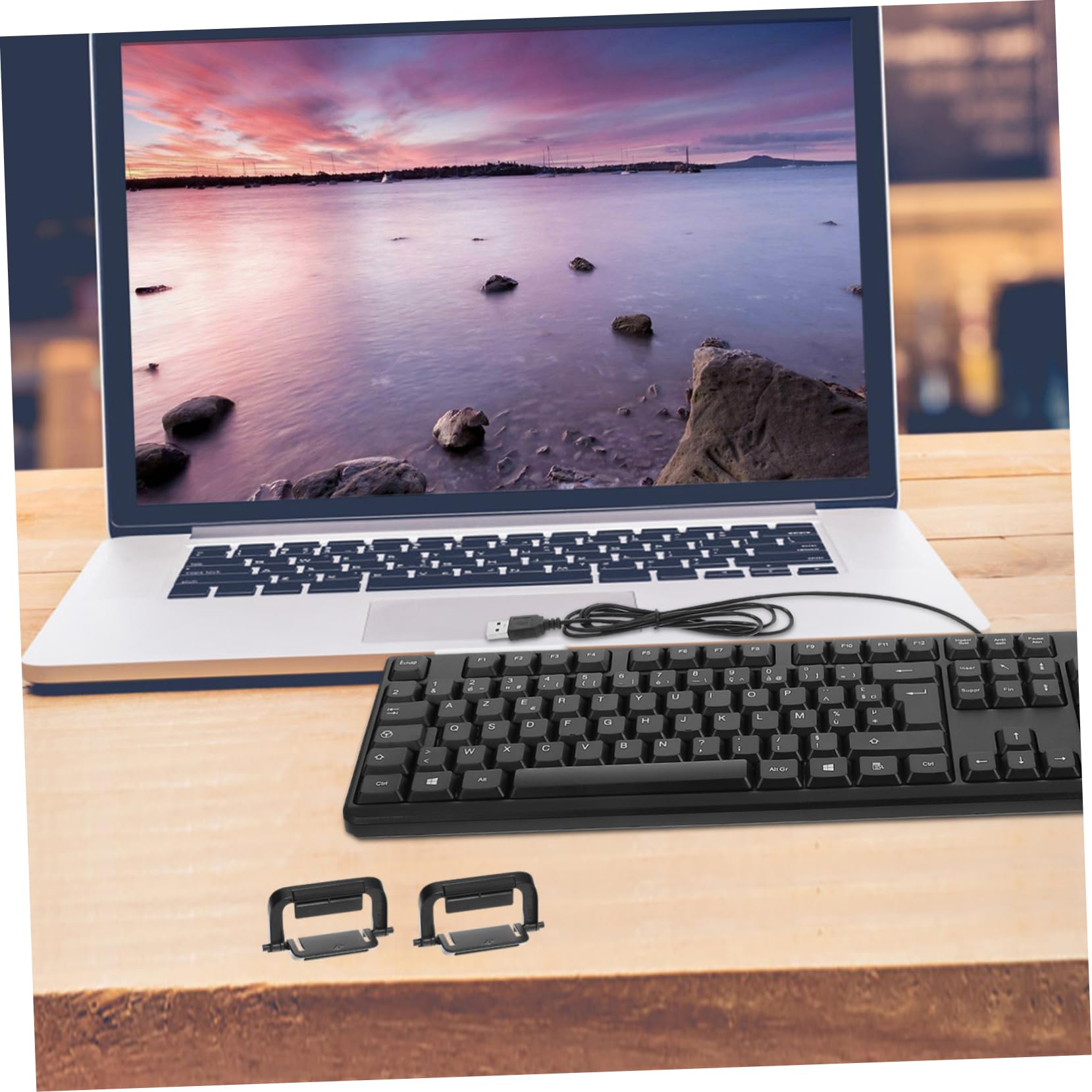 Holibanna Ergonomic Keyboard Stand Feet Easy to Install Keyboard Feet Replacement for Models