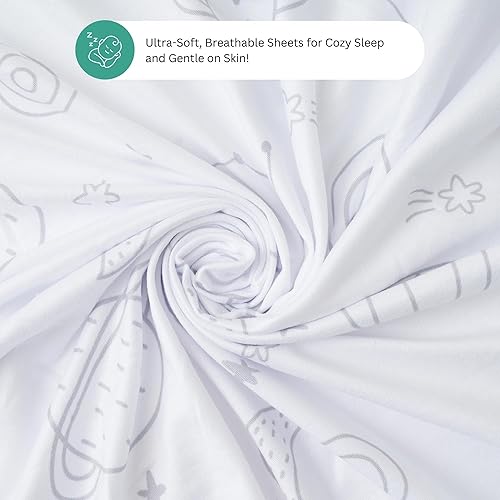 Miniatura 6 de TansyPanda - Sábanas de moisés para Cloud Baby, Yacul, Dream On Me Traveler, Skylar, BabyBond, Simmons, paquete de 3, 33 x 20 pulgadas, ultra