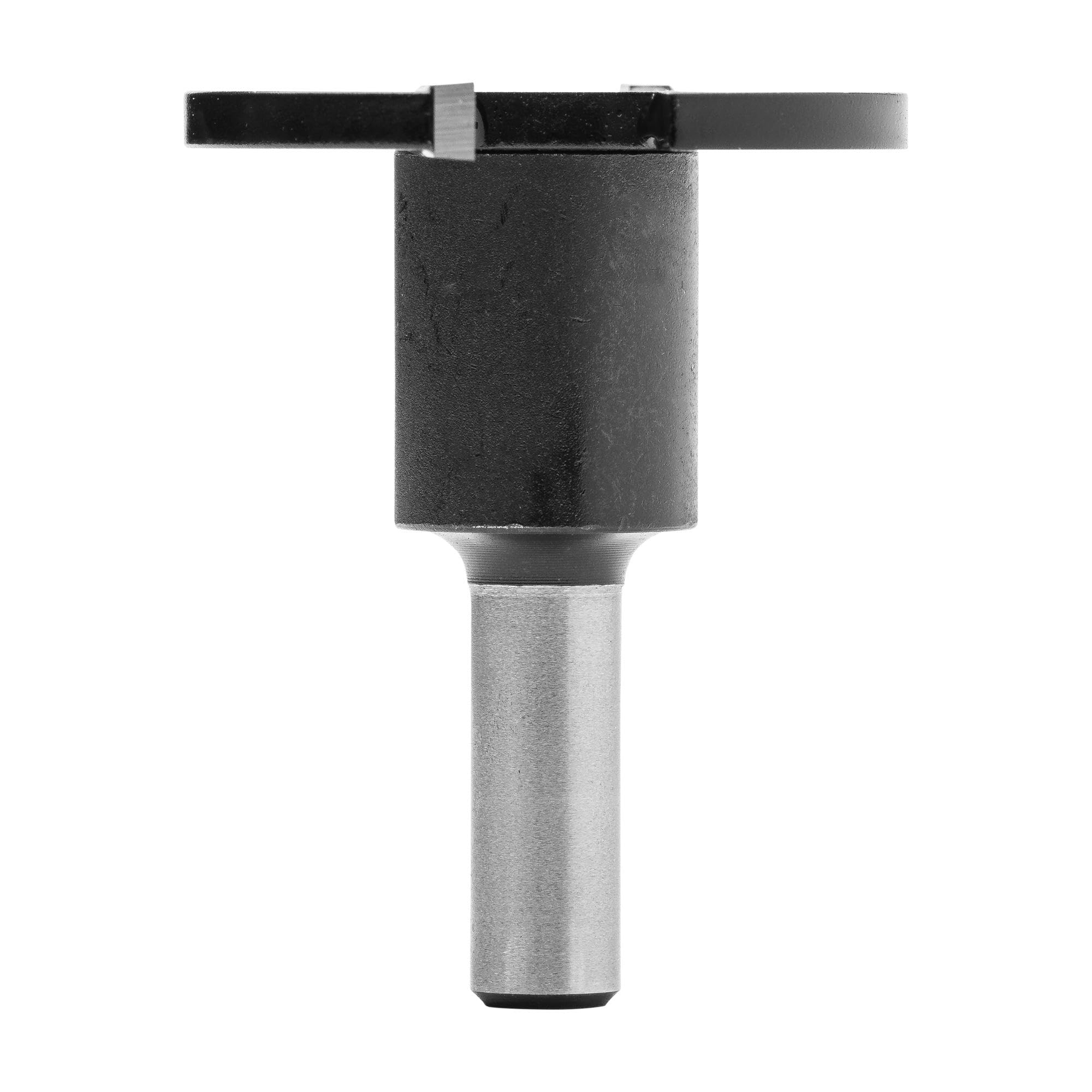 ENT 13970 Groefzaagje, Hardmetaal, Schachtdoormeter (S) 8 mm, Freesdoormeter (D) 40 mm, NL 2 mm, KL 19 mm, T 10,5 mm, GL 54 mm, gemonteerd op een doorn met kogellager 19 mm