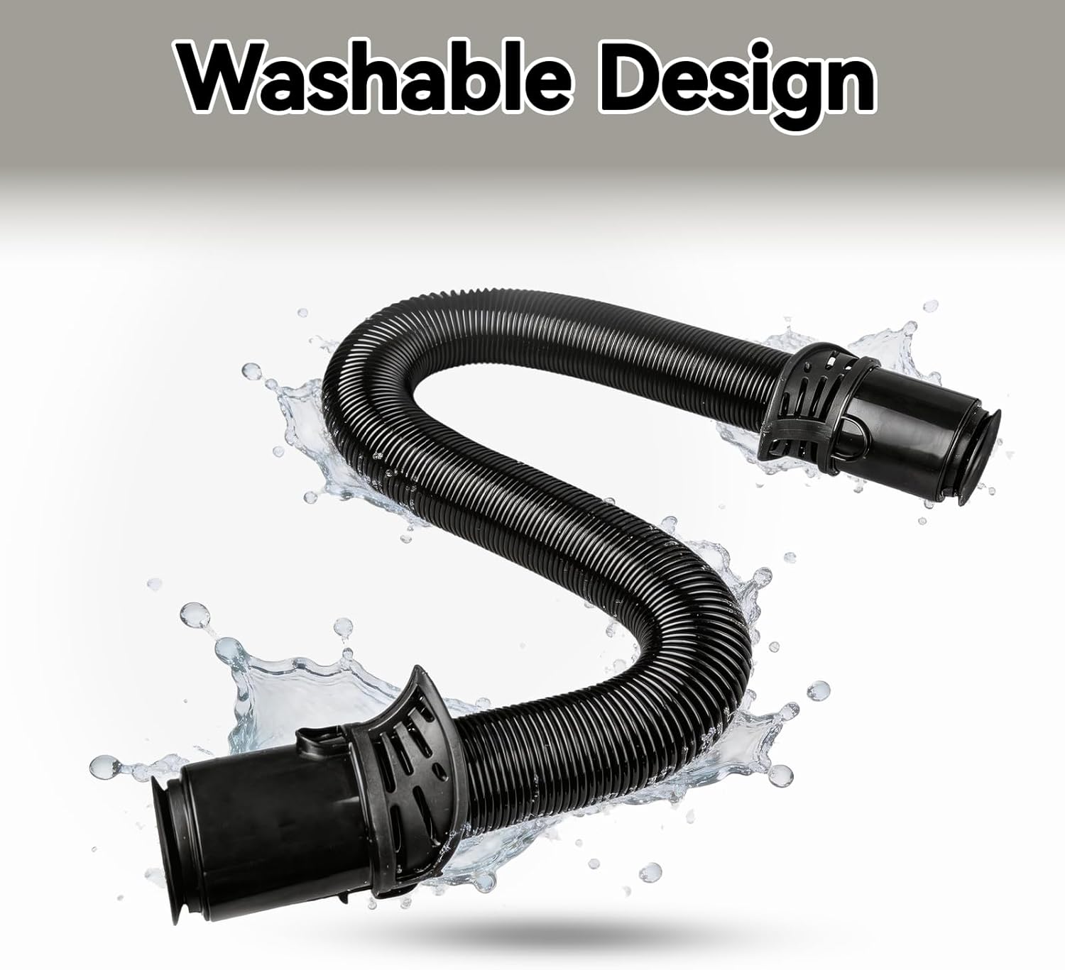 Replacement Hose Compatible with Shark LA502 LA502NP LA322 LA322NP LA300(White) LA301C, Extended Vacuum Hose (Max.8.2ft), Compatible with Lift-Away 273FP502 258FP322 272FP300 (Hose Only)