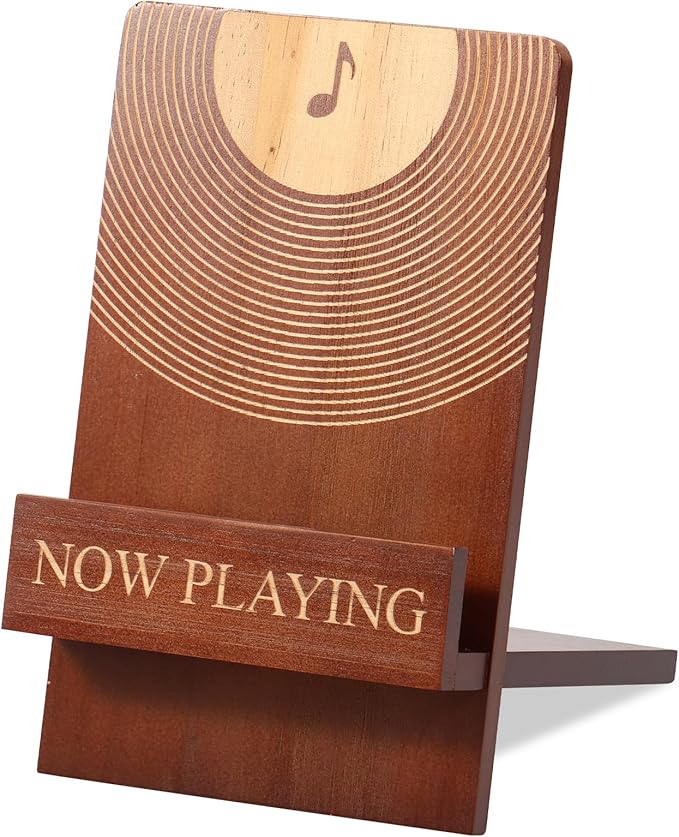 RHAIQBVC Wooden Vinyl Record Stand: Classy Display Solution