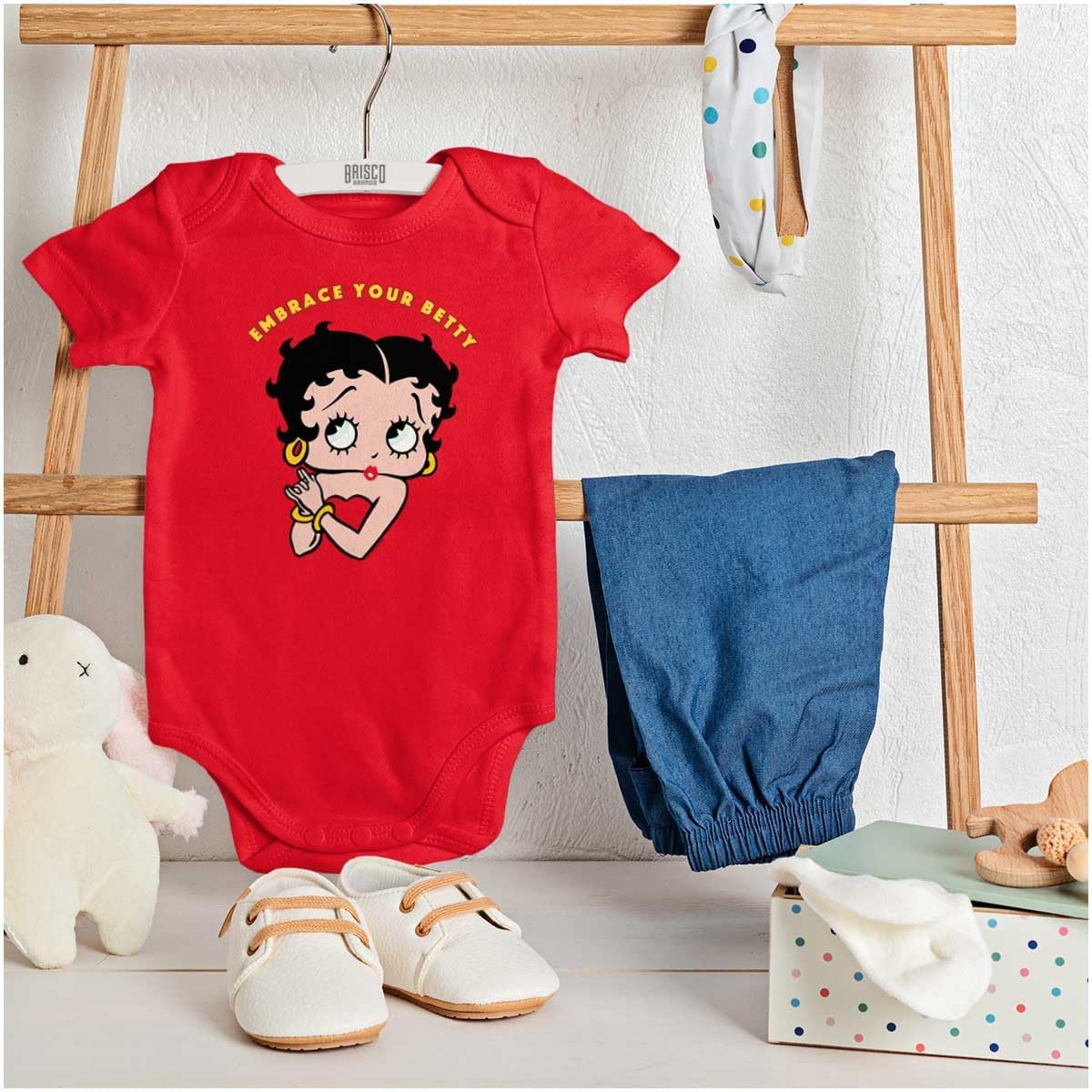 Brisco Brands Betty Boop Cute Motivational Baby Bodysuit Jumper Girls