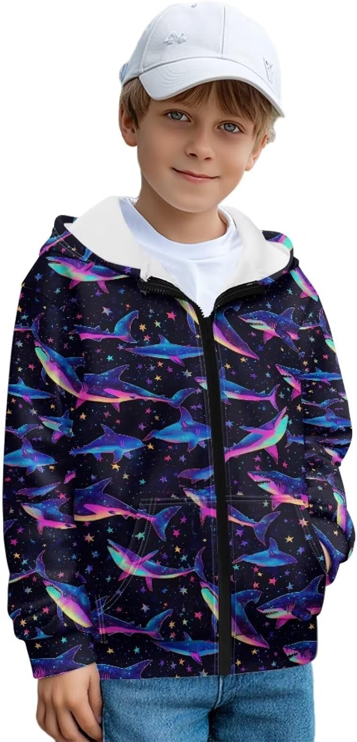Upetstory Boys Zip Up Hoodies for Girls Kids Size 6-16 Years