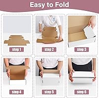 Vista 4 de Paquete de 30 cajas de envío blancas de 9 x 6 x 4 pulgadas, cajas de correo corrugado, cajas de embalaje para productos, caja de cartón reciclable