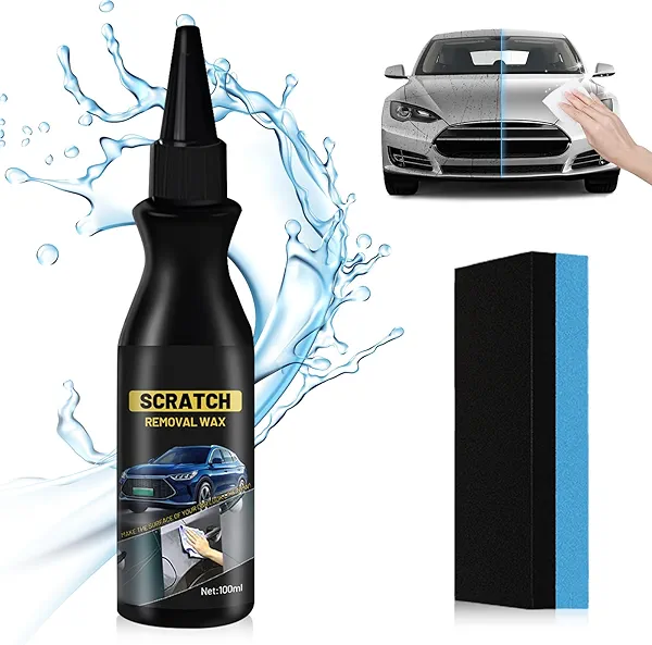 Quick Scratch Remover for Cars, 2025 Upgraded Scratch Remover for Vehicles, Car Paint Scratch Repair Kit, Car Scratch Repair with Sponge for Deep Scratches (1 Pcs)