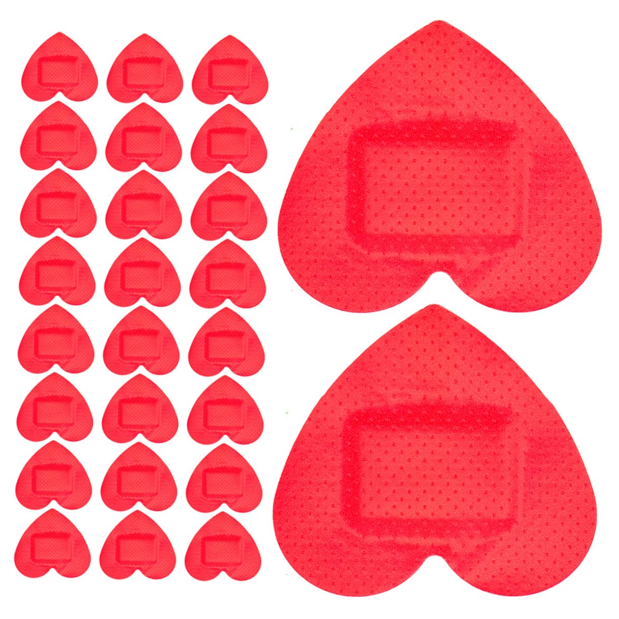 Happyyami 2 Juegos Vendaje En Forma De Corazón Pega Apósitos Para Heridas Vendajes Autoadherentes Vendas A Granel Vendajes Transpirables Para Heridas Impermeable Rojo 100 Uds * 2
