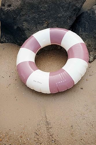 Miniatura 2 de Petites-Pommes Flotadores de piscina para niños pequeños  Tubo interior duradero, estampado a mano, diseño clásico a rayas, costuras suaves y