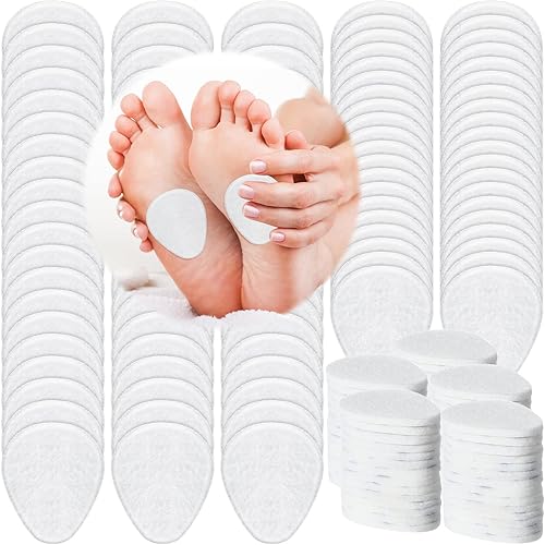Paquete de 100 almohadillas metatarsianas para pies, almohadillas metatarsianas para el antepié, almohadillas para el antepié para mujeres,