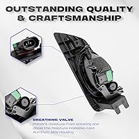 Vista 5 de RP Remarkable Power, Luz antiniebla para 2006 2007 Accord 4DR (4 puertas) Lámparas de parachoques de conducción con arnés de cableado e interruptor