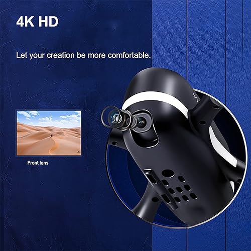 Miniatura 4 de GoolRC Mini dron S88 con cámara para adultos, 4K HD FPV Drone para niños, posicionamiento de flujo óptico RC Quadcopter con giro 3D, retención de