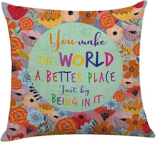 Littlefa Inspiring Gifts Cute Colour Flower Throw Pillow Cover Flower Cu...