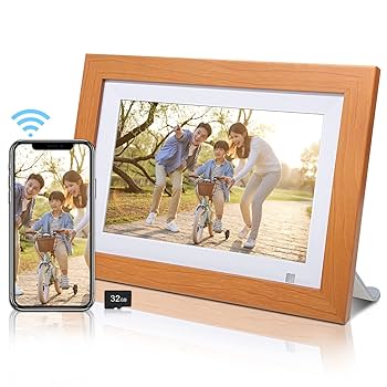 GiiNii デジタルフォトフレーム レザー 8インチ Amazon.com : GiiNii 8