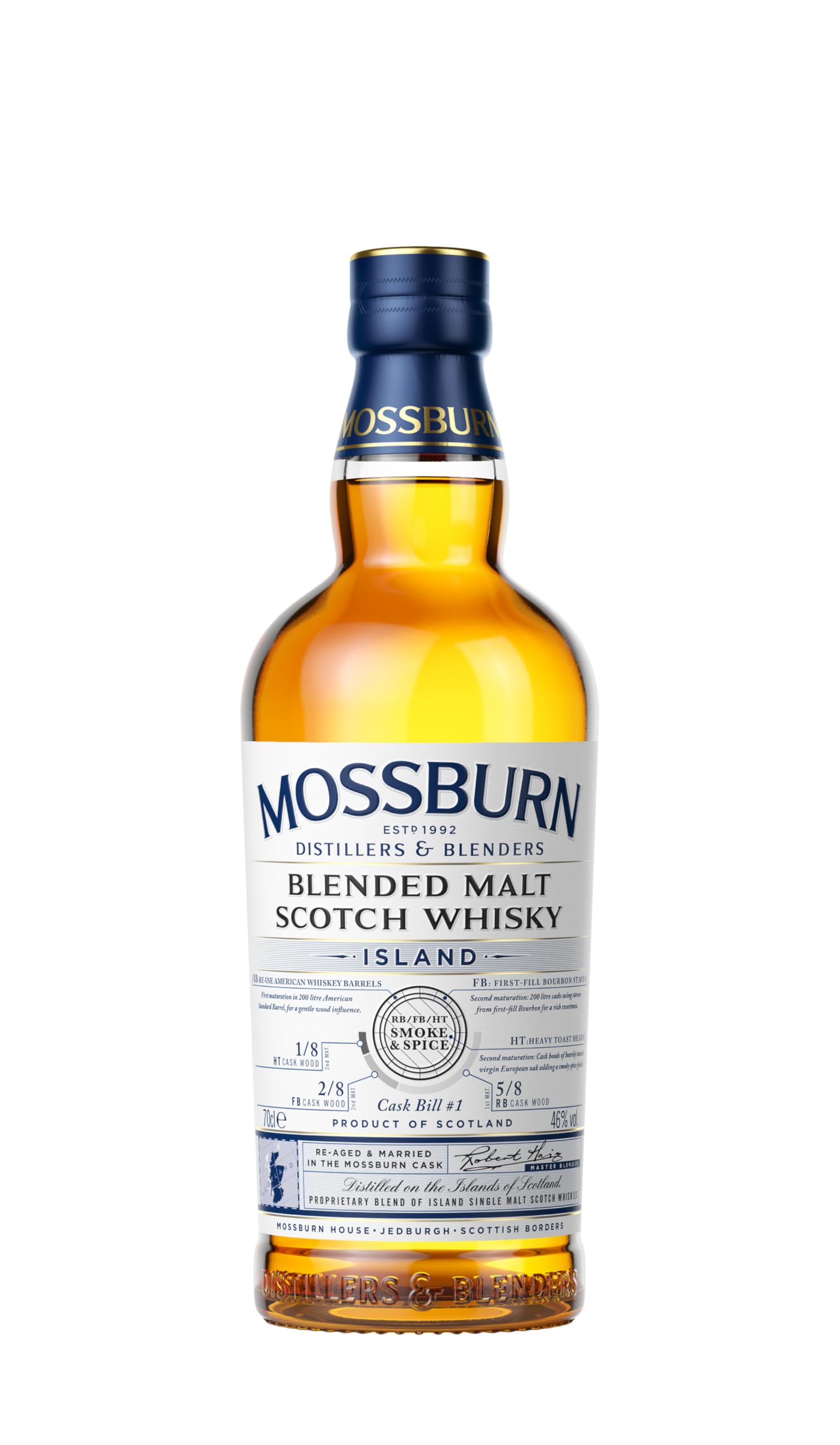 Mossburn ISLAND Blended Malt Scotch Whisky 46% Vol. 0,7l in Giftbox