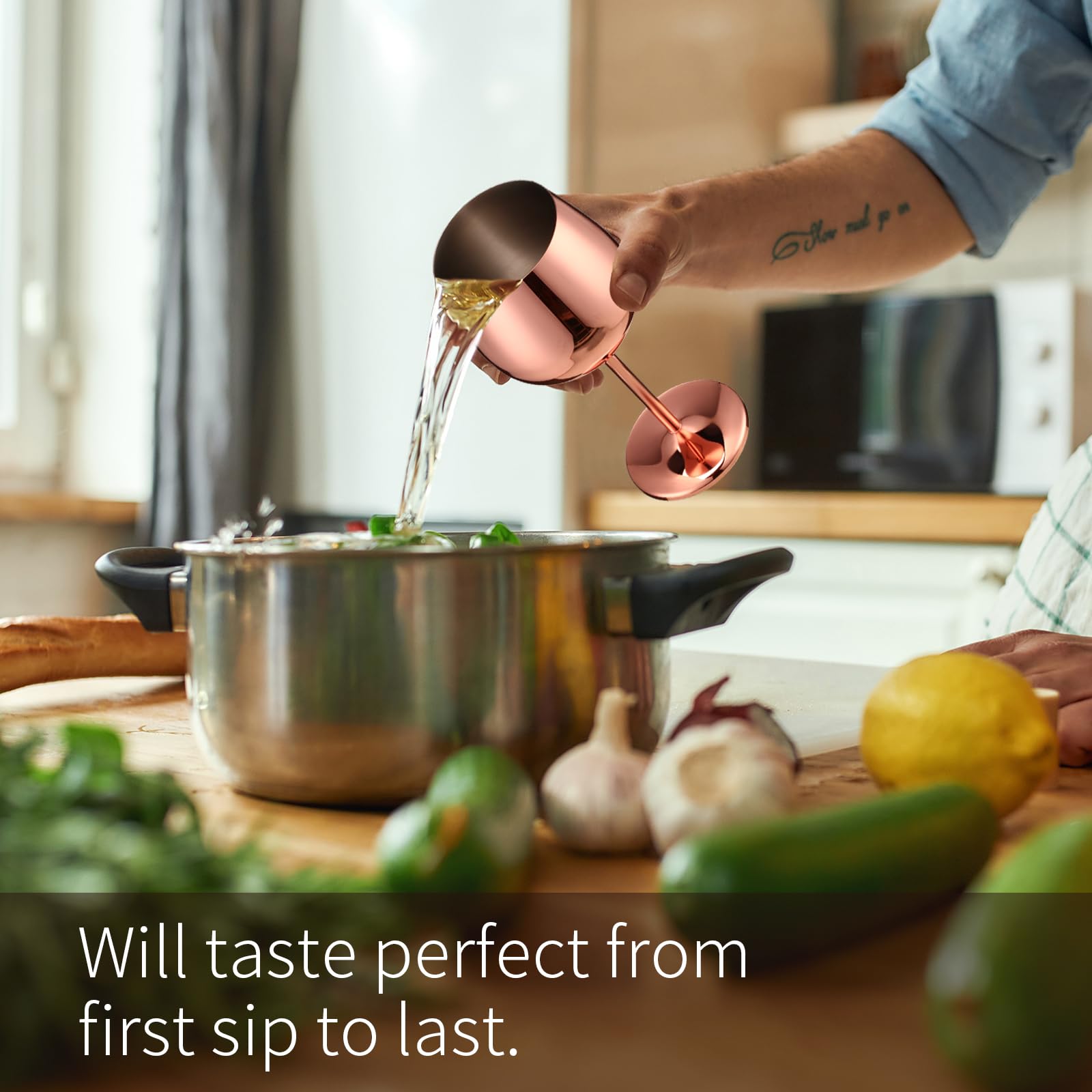 Stainless Steel Wine Glasses 18oz Unbreakable Stemware Portable Shatterproof Metal Wine Glasses For Champagne Cocktails Banquet Wedding Party Camping