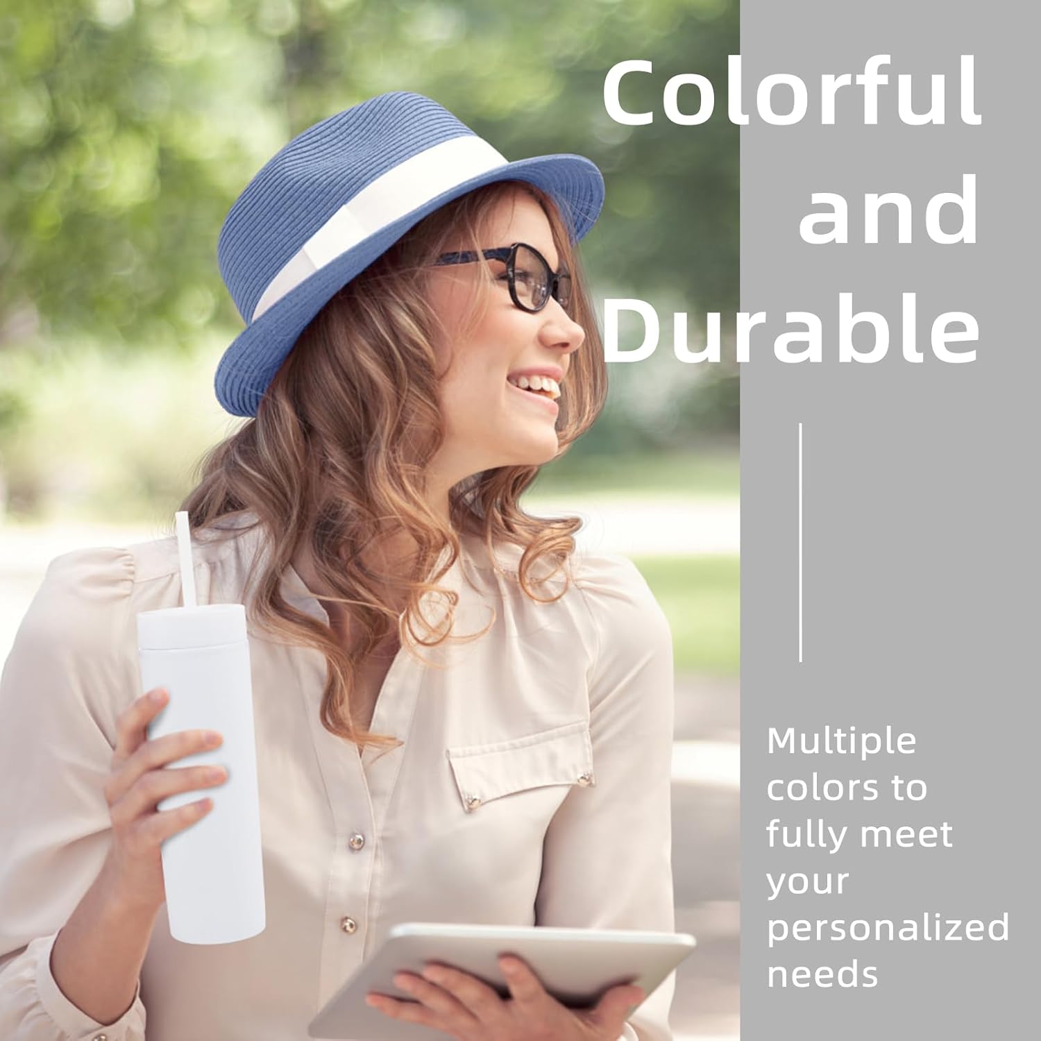 Volhoply 16oz Plastic Skinny Tumbler with Lid and Straw Bulk 8 Pack,Insulated Double Wall BPA Free Matte Acrylic Tumblers,Iced Coffee Travel Mug Reusable Party Cup,Customizable Diy Gifts(Clear,8 Set) - Image 7