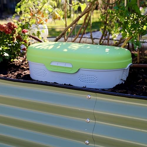 Miniatura 2 de Vego Garden Compostador de gusano en el suelo, contenedor de compostaje para granja al aire libre, 8 galones, sistema de compostaje sin BPA para
