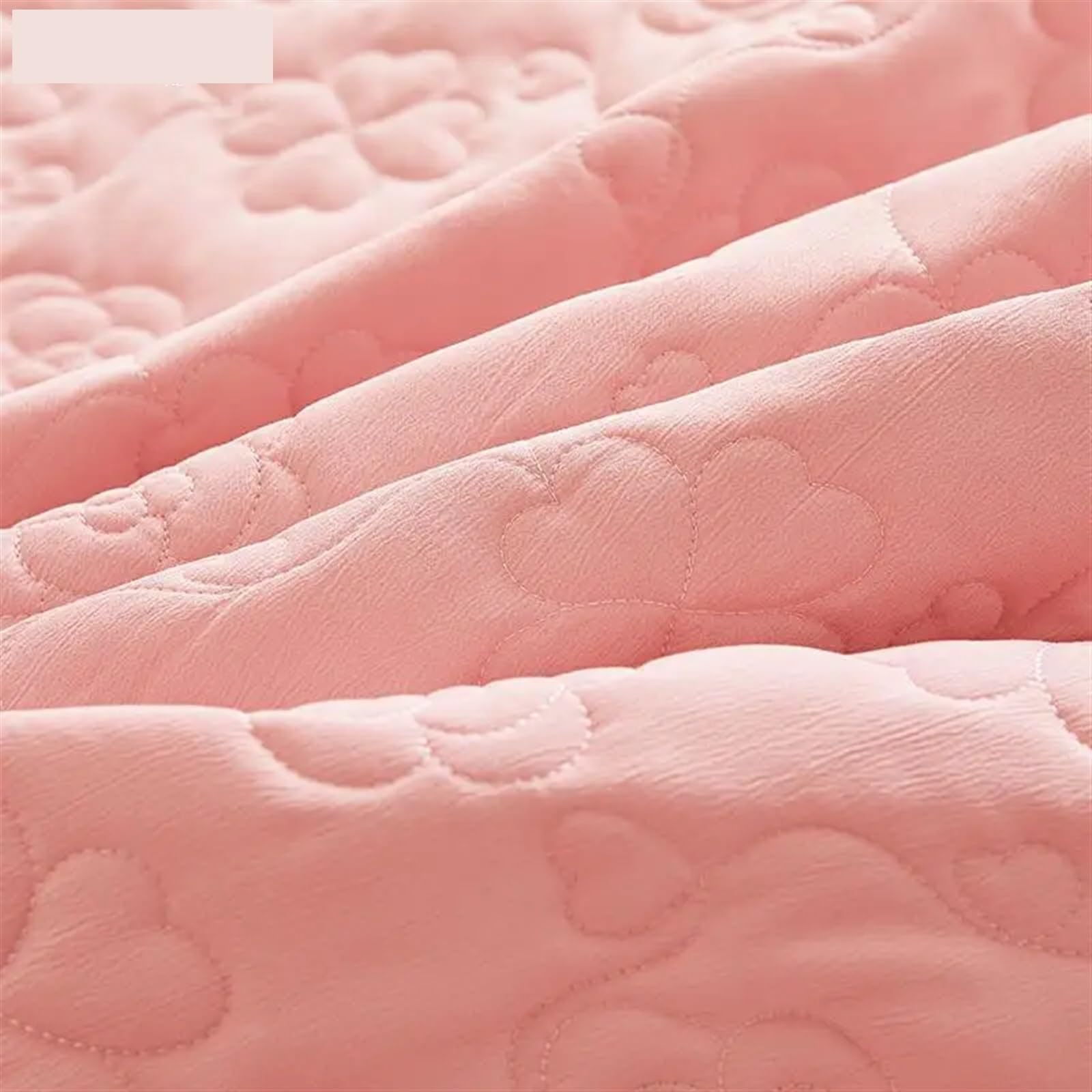 Falda de Cama Acolchada Gruesa de Encaje de algodón, Colcha, Funda de Almohada, Funda de colchón, Textil Doble for el hogar(E,1 pc Skrit 200x220cm)