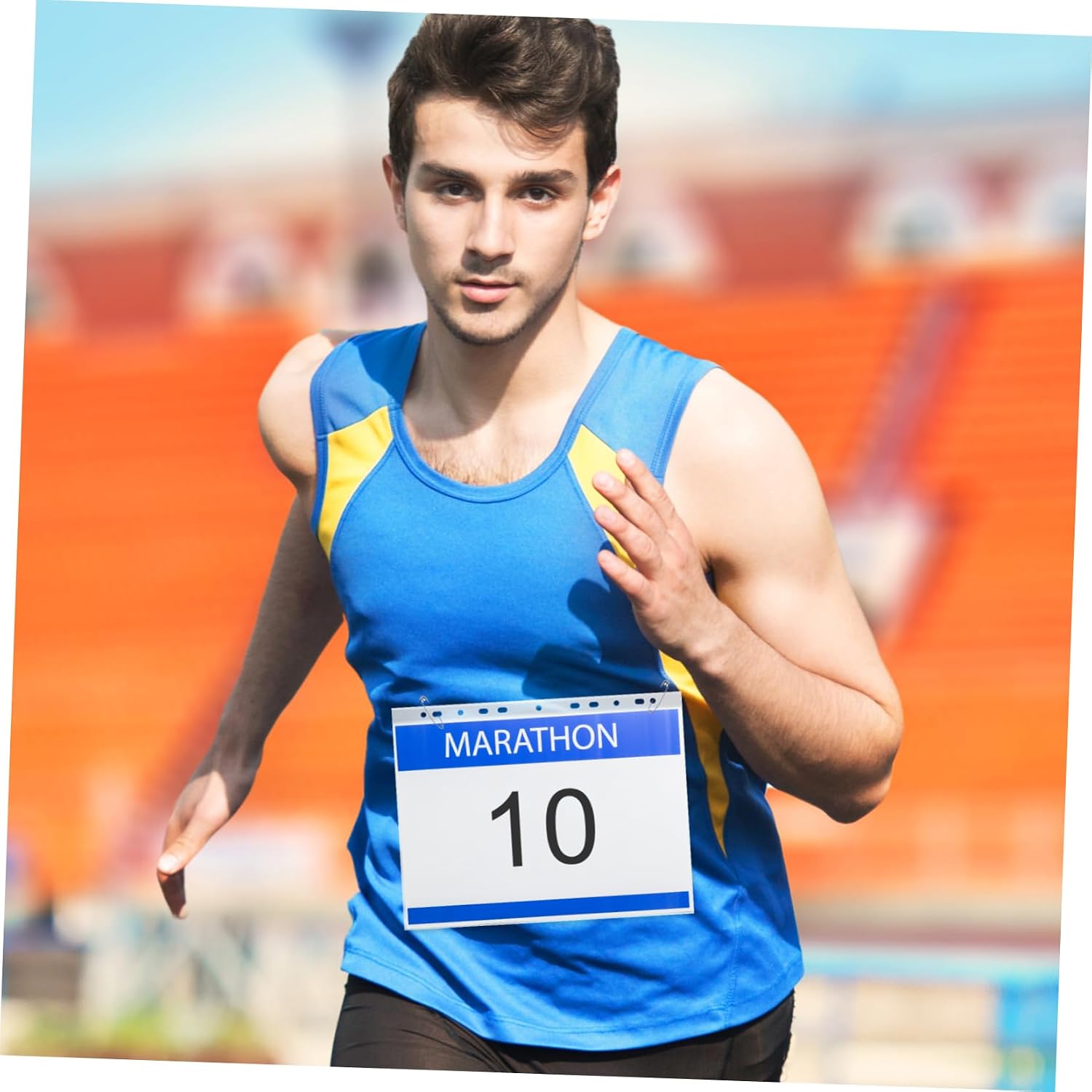 YARNOW 100pcs Running Bib Display Holder Number Bib Bag for Easy Storage and Protection Weather Resistant Design for Conditions