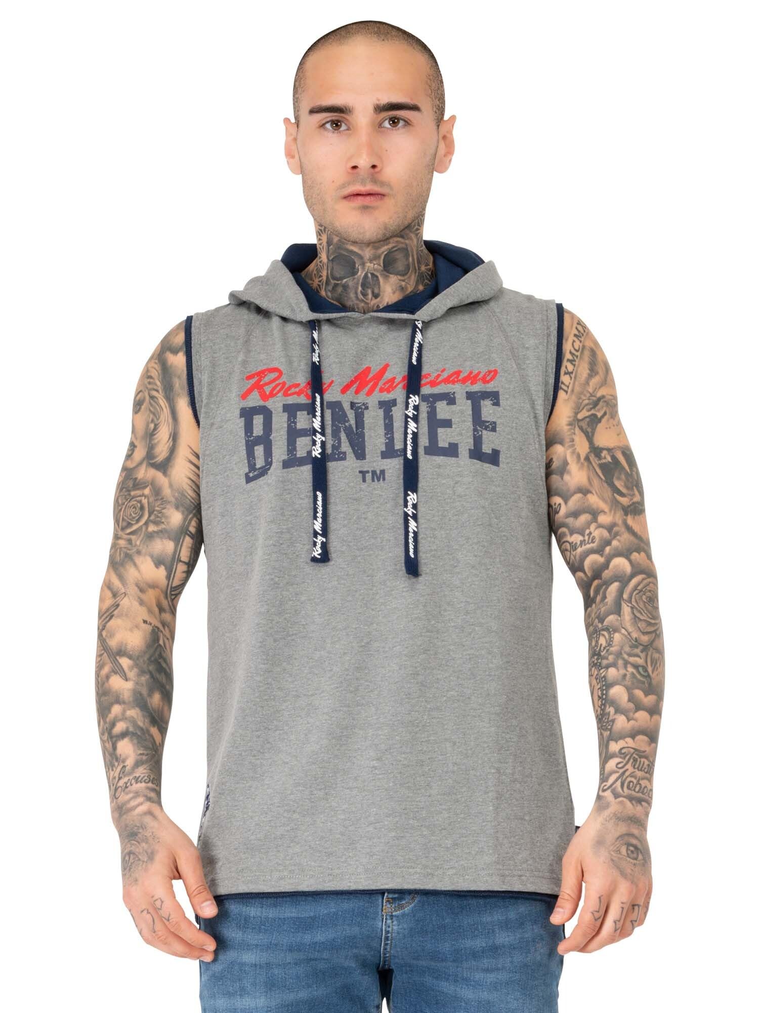 Ben Lee Men's Epperson Sleeveless Hooded Shirt - Grey, Medium