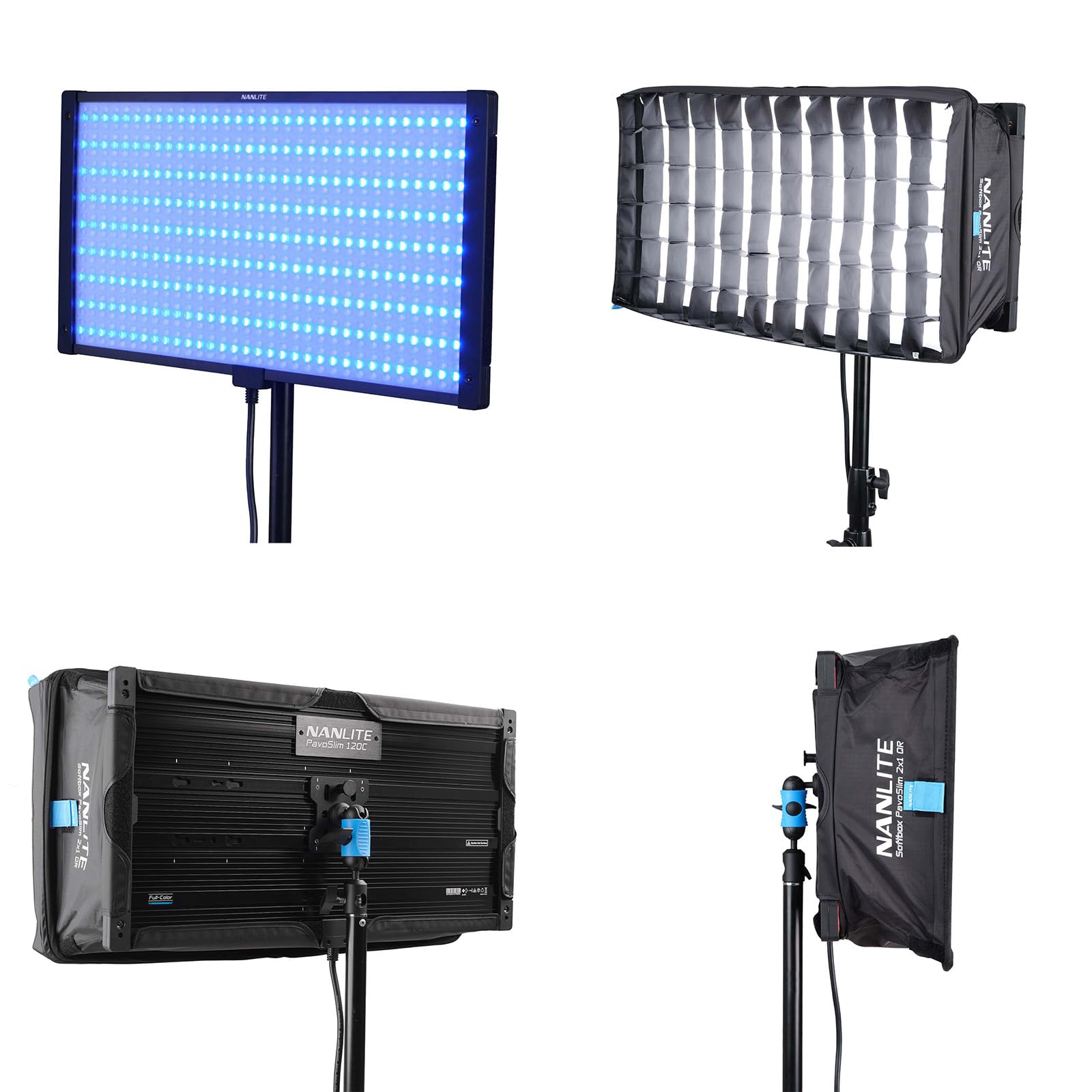 Amazon.co.jp: NANLITE PavoSlim 120C 撮影用ライト RGBパネルライト 
