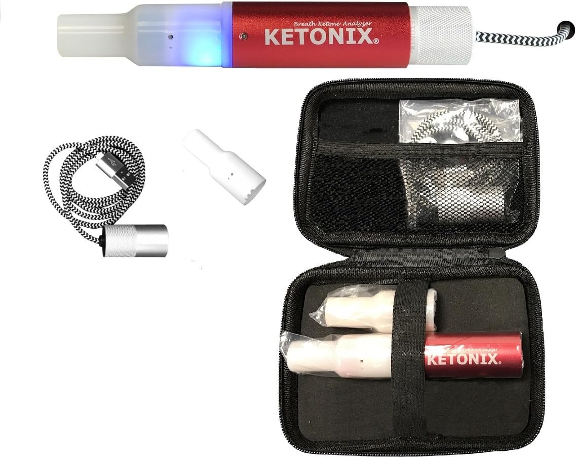 USB"Battery Not Included" Reusable Breath Ketone Level Analyzer of Acetone Levels NOT BHB with Painfree, no Strips Required, one time fee