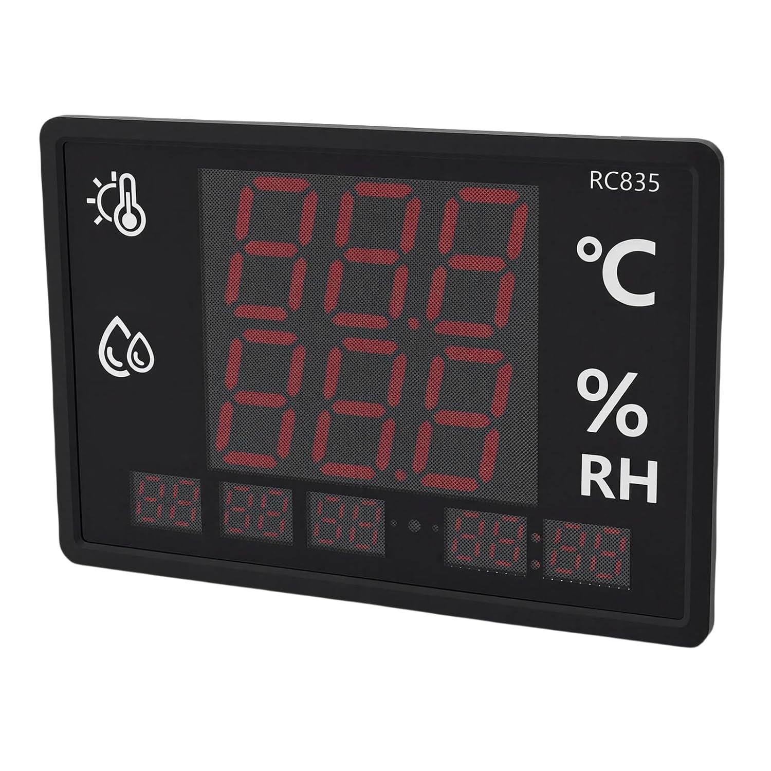 High Precision Digital Thermometer Hygrometer with Auto Brightness Adjustment - Indoor Temperature Humidity Meter for Home, Office, Nursery