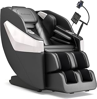 Redcamp Massage Chair Full Body: Zero Gravity with SL Track, 3D Robot Hands, Heat, Airbag Massage, Foot Roller, Bluetooth, Body Scan, LED Remote, Wireless Phone Charging